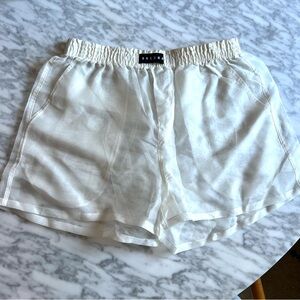 One DNA Silk Sheer Boxers in Off White